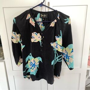 Yumi Kim Floral Silk Blouse